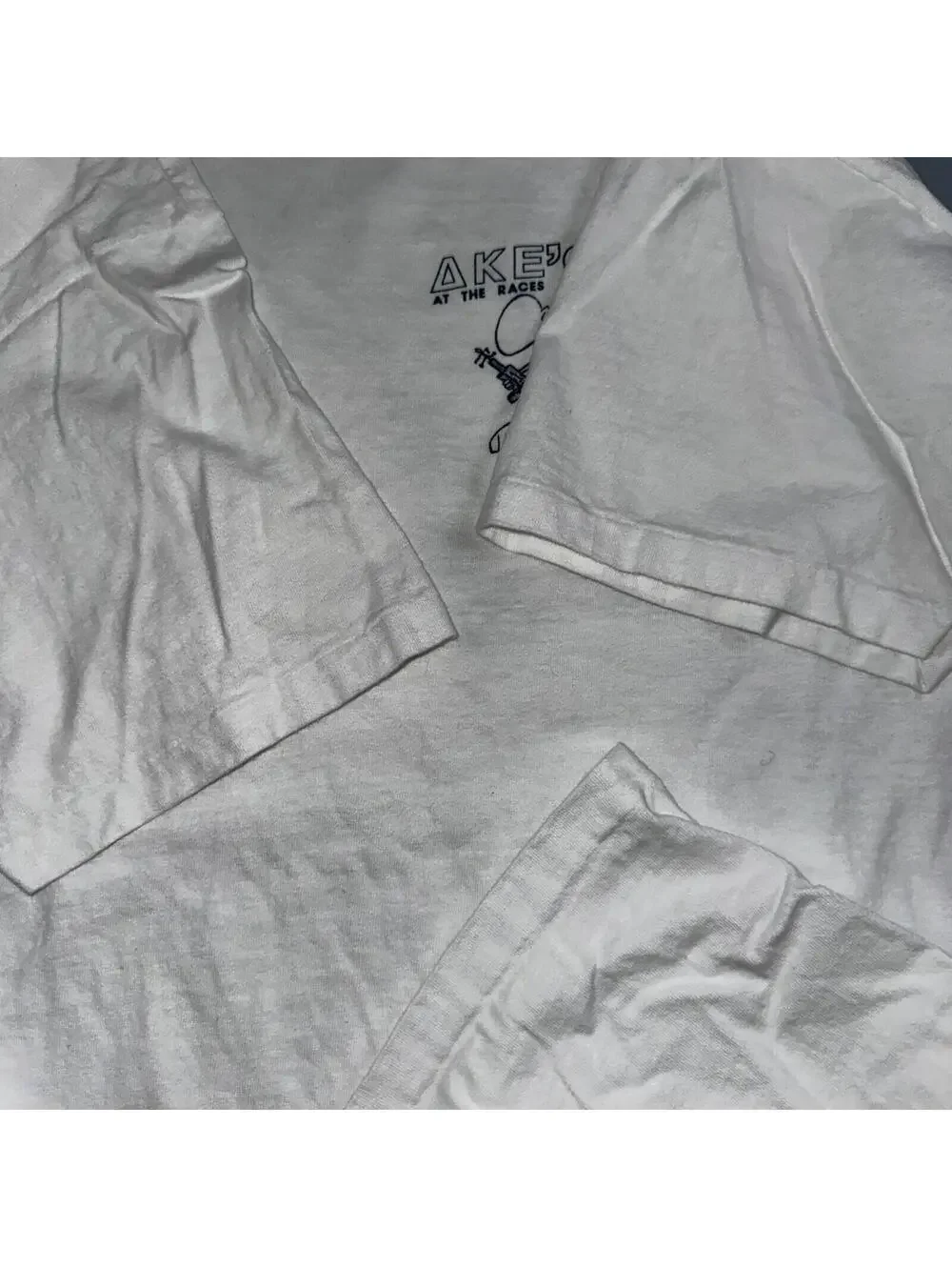 Rat Race Hanes Beefy XL Crazy VTG T Shirt 90s College Running 27 Funny Random - Picture 9 of 10